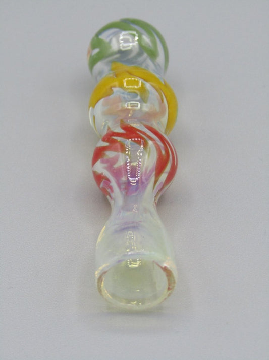 Zoom view 3" chillum w/ red/yellow/green color accents.